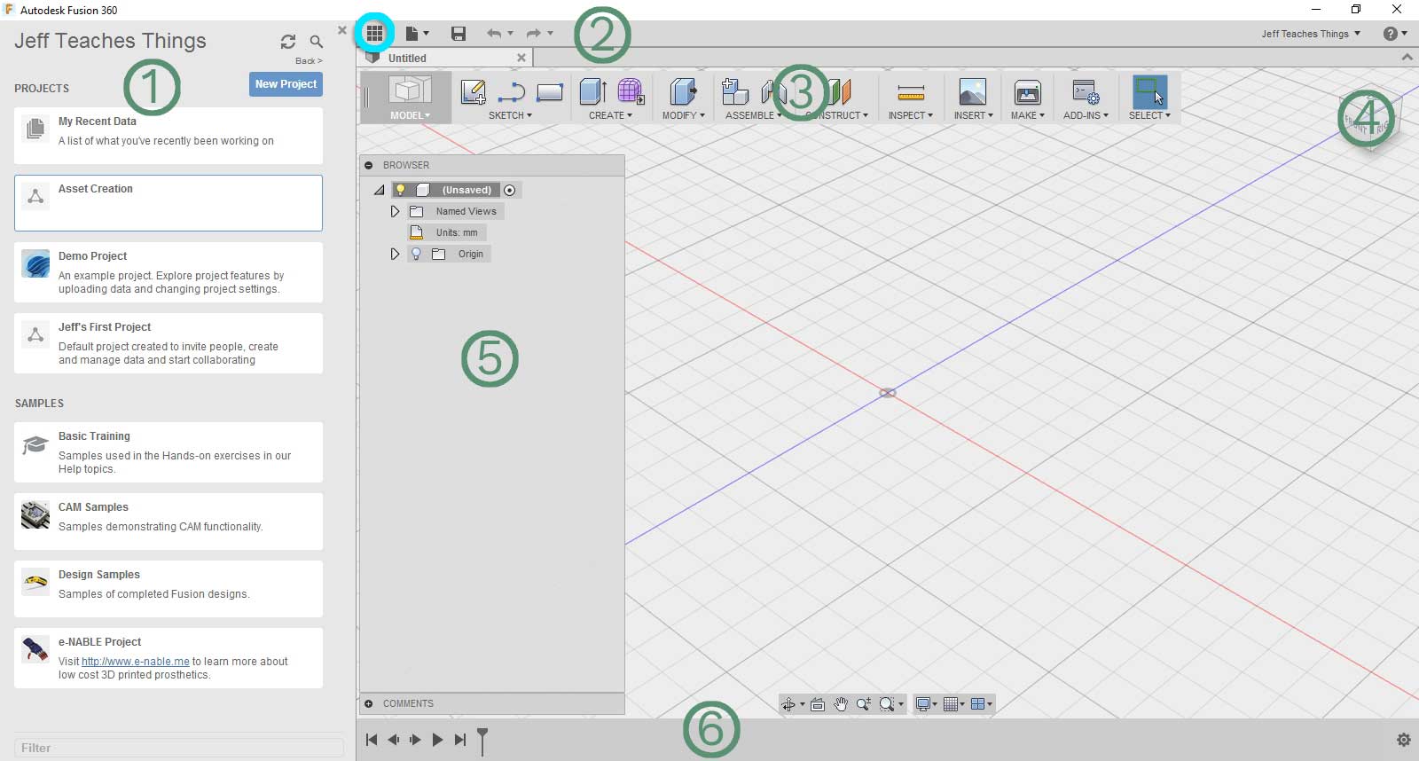 Opening Screen Fusion 360