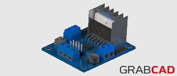 GrabCAD l298N Motor Controller